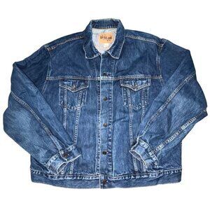 Vintage GAP Blue Jeans Company Medium Wash Trucker Jean Jacket-XXL-GUC